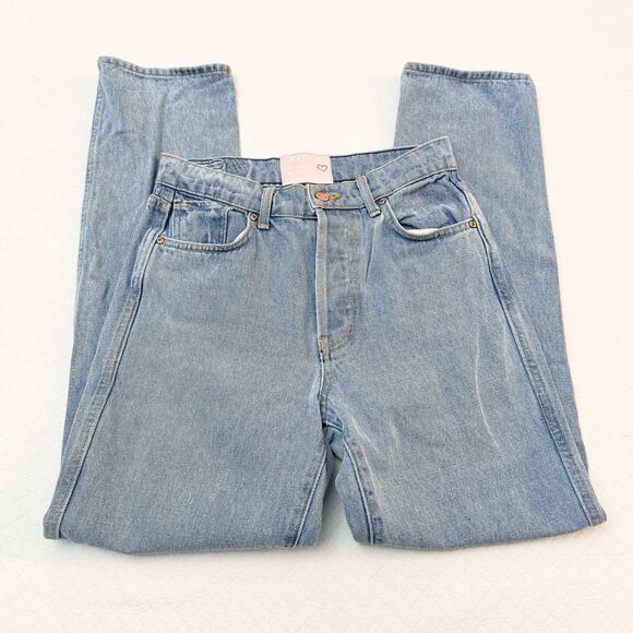 Revice Straight Leg Light Wash Button Fly Denim Jeans Size 27 - Picture 4 of 8